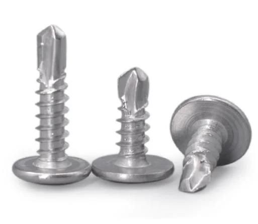 Stainless Steel M2.9 M3.5 M3.9 M4.2 M4.8 M5.5 M6.3 4# 6# 7# 8# 10# 12# Phillips Self Drilling Pan Button Head Screw Custom