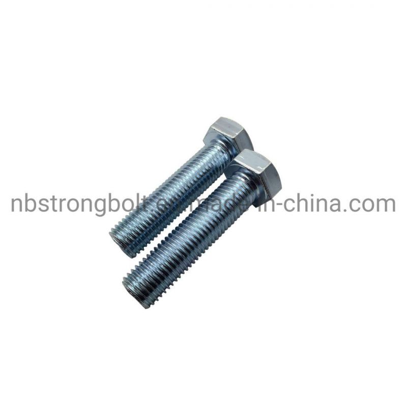 Hex Bolt, Hex Head Bolt Screw DIN933 Gr. 8.8 Zinc Plated Cr3+