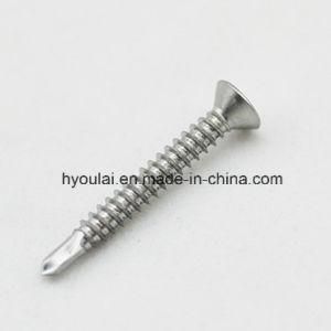 Self Drilling Screw Yellow Zinc Plated Slotted Hex Head Building Material Auto Parts Screw