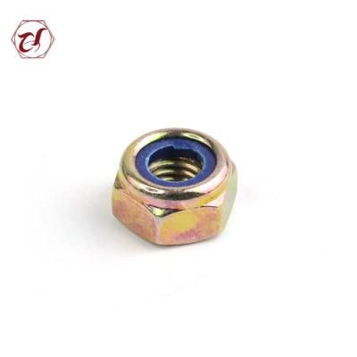 Blue White Zinc Plated Nut Gr4 Hex Nylon Lock Nuts