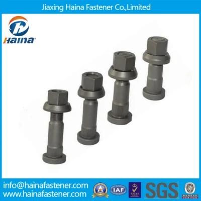 Phosphated Truck Wheel Bolt with Nut