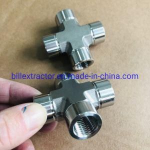 Stainless Steel 1/4inch Compression Female Cross