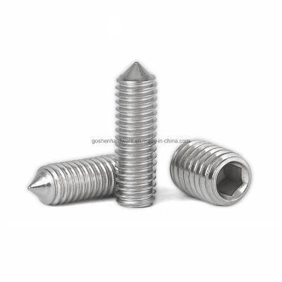 DIN914 A2 Hexagon Socket Set Screws with Cone Point
