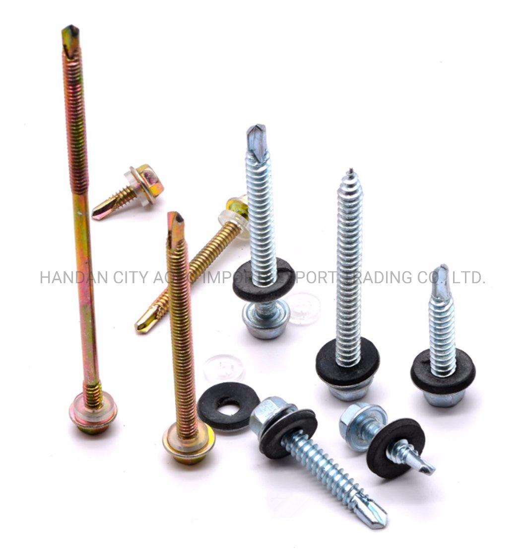 Building Roofing Tek Screws with Rubber Washers Tornillos Self Drilling Screw