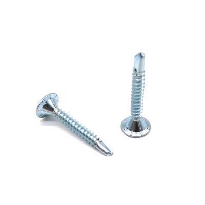 Phil Flat Head with 8 Nibs Bsd Thread Drilling Point Self Tapping Screw