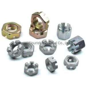 DIN935 Steel Hex Slotted Castle Nut