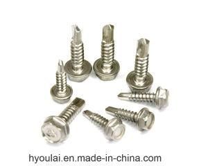 Self Drilling Screw Hex Head Screw Zine Plated EPDM Wacher