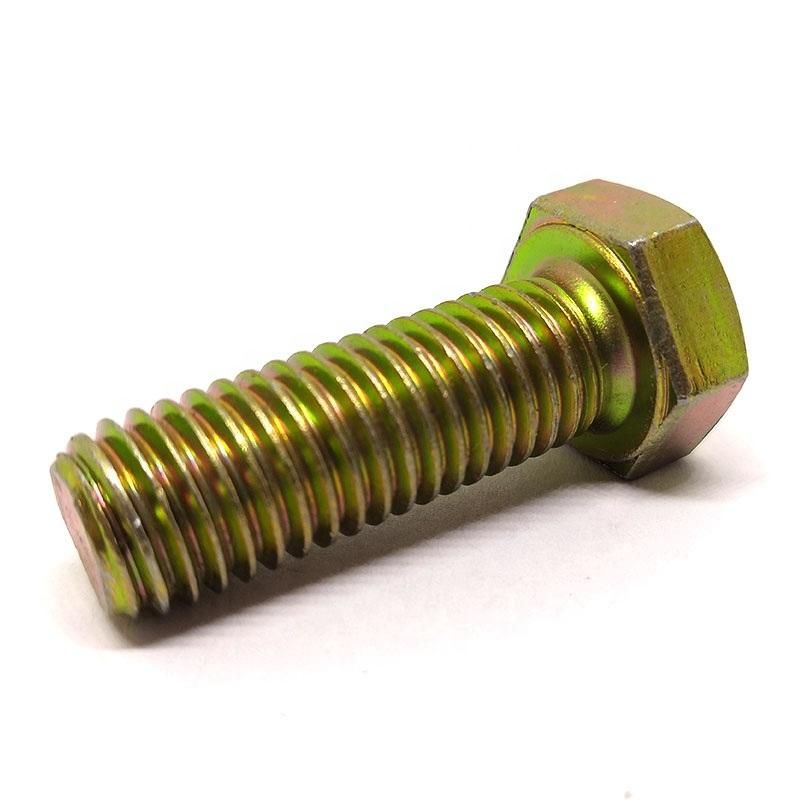 Heng Gold Motorcycle Bolts and Nuts Assortment Grade 8 for Motorcycle/Yellow Zinc Plated Hex Head Copper Weld Bolt and Nuts Flange Bolt