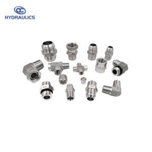 Hydraulic Fittings Jic/NPT/Bsp/Metric/Orfs Hydraulic Adapters Stainless Steel Fittings