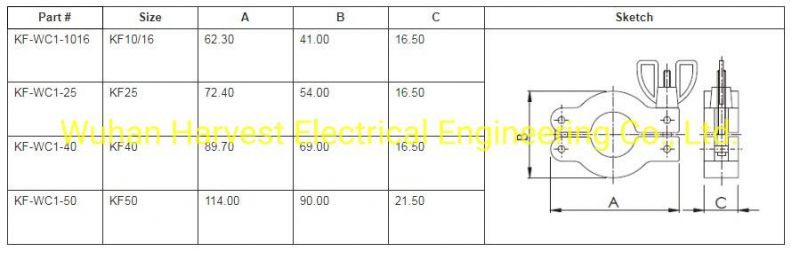 Best Sale Kf10 Kf16 Kf25 Kf40 Kf50 Wing-Nut Vacuum Clamps Vacuum Components