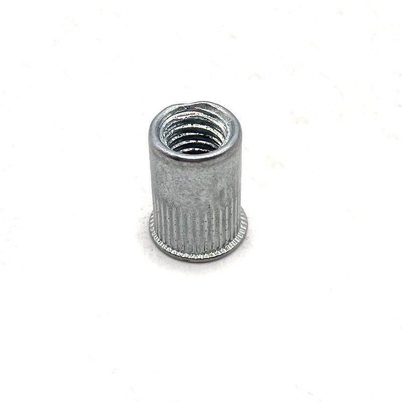 Flat White/Yellow Zinc Plated Waterproof Blind Carbon Steel Heavy-Duty Threaded Insert Rivet Nuts