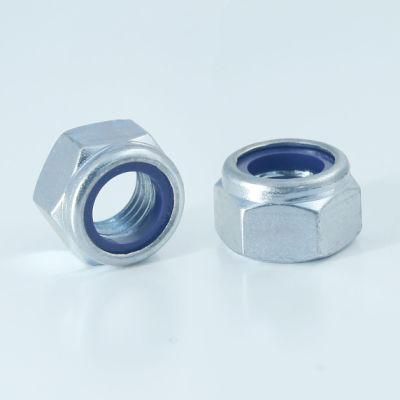 DIN982 Nylon Insert Lock Nut Hex Lock Nut Carbon Steel Zinc Plated Galvanized