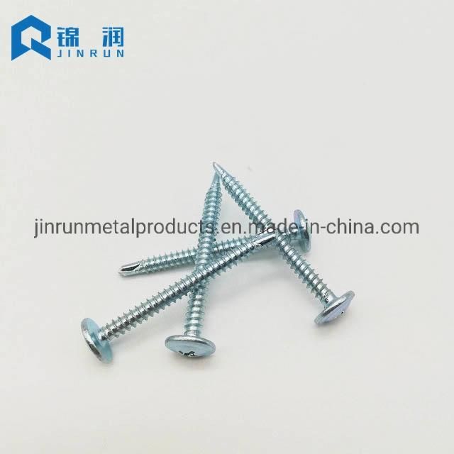 Manufacturer Wholesales Wafer Head Self Drilling Screws Zinc Plated Truss Screw