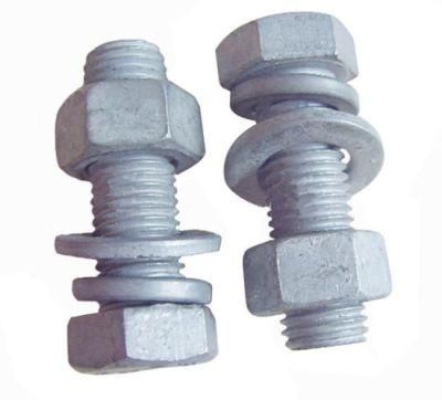 Hot DIP Galvanized Bolt Hot DIP Galvanized Bolt Screw Photovoltaic Power Tower Bolt High Strength Electrothermal Galvanized Bolt