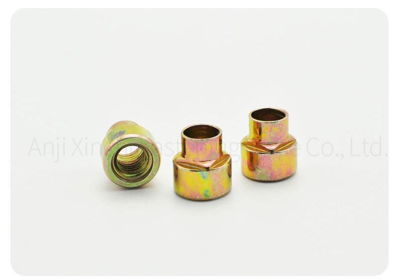 Multicolor Carbon Steel Round Head Rivet Nut Furniture Connection Nut Hardware Fastener
