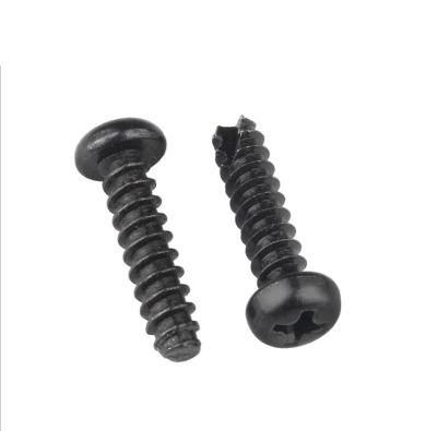 Black Cross Round Head Thread Cutting Self-Tapping Screw GB65-85