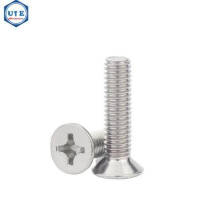 SS304 Stainless Steel Phillips Countersunk Head Machine Screw DIN965