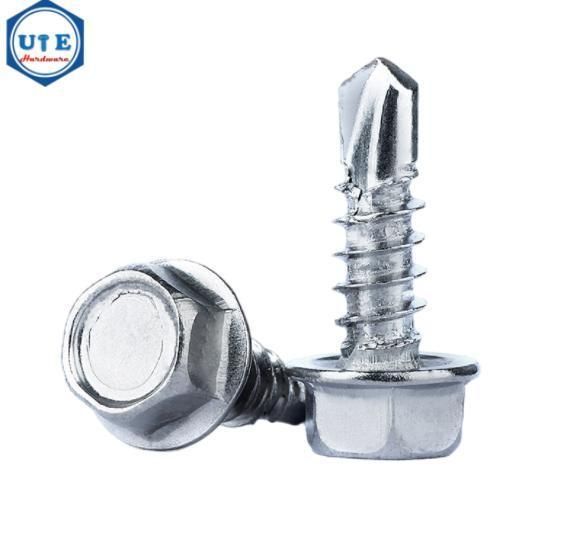 High Quality Galvanized Hex Head Self Tapping Drilling Roofing Screw with Bond Washer Rubber