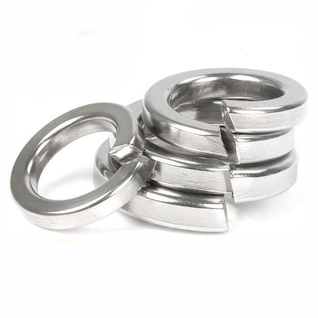 Fasteners DIN127 Stainless Steel Flat Washer Spring Washer White&Yellow Color Zinc
