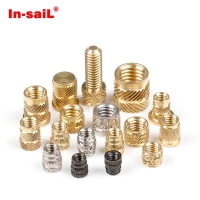 Unc 2-56 Brass Threaded Insert Nut