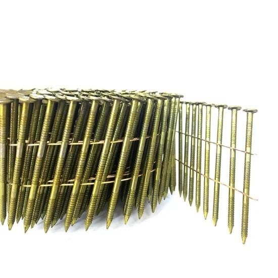 15 Degree 0.090 Inch X 1-1/4 Inch Ring Shank Coil Nails