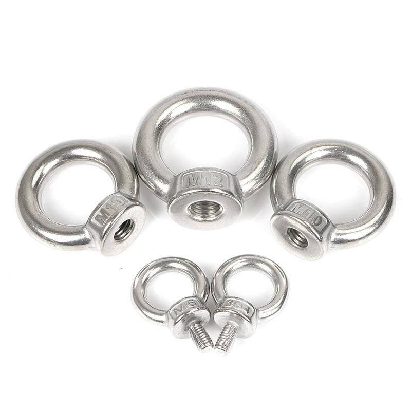 Rigging Hardware SS304 316 Stainless Steel DIN582 Eye Nut Swivel Lifting Eye Rigging Nut
