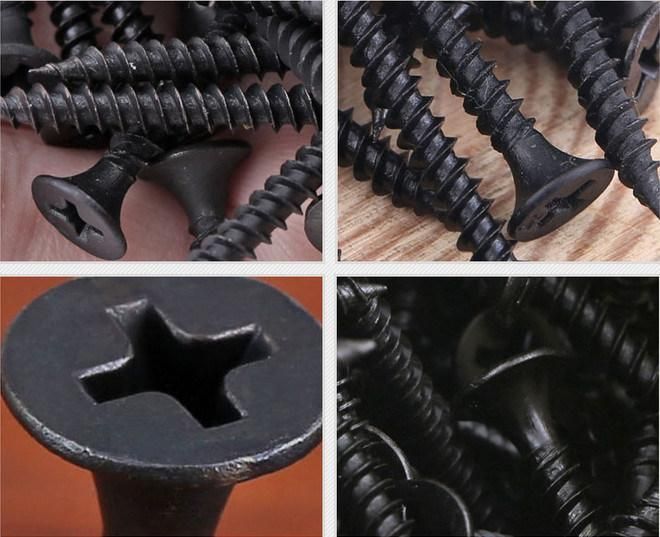 Black Phosphated Cross Recessed Bugle Head Gypsum Board Drywall Screws
