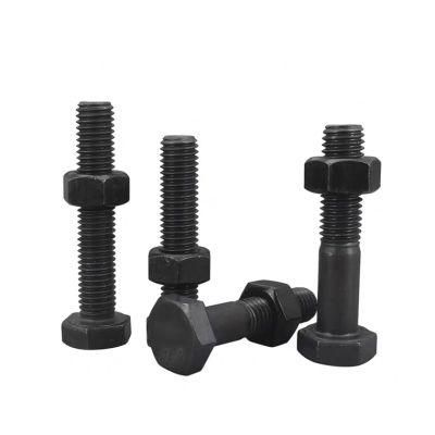 Metric Bolt High Strength Bolts DIN 931/933 Hex Bolts and Nuts, Black Hexagon Head Fully Threaded Carbon Steel/Stainless Steel Hex Bolt