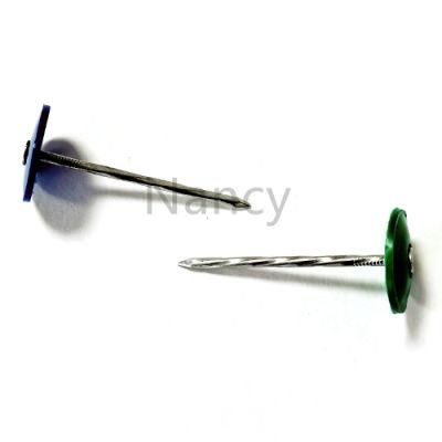 High Quality Electric Galvanized Plastic Head Roofing Nail, Factory Price