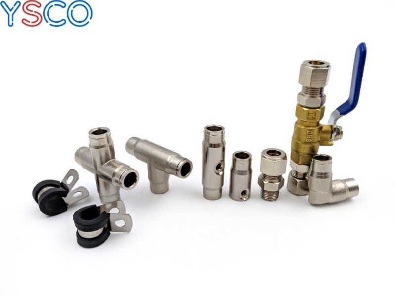 Ys 9.52mm Push Lock Elbow Connector for High Pressure Misting System