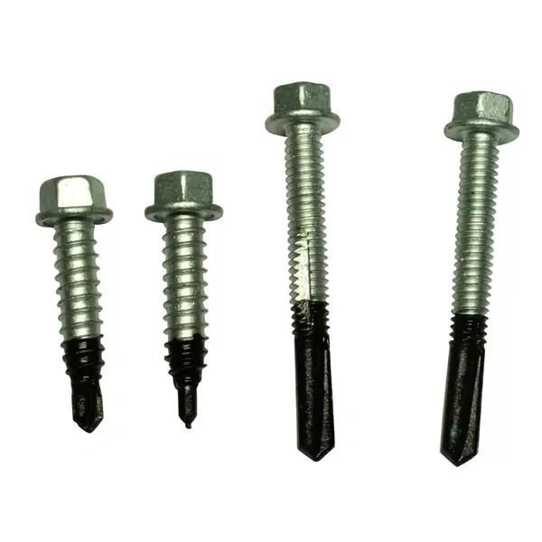 Hex Head Carbon Steel Self Drilling Screws with EPDM Washer