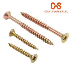 Yellow Zinc Torx Drive Metric Cross Recessed Countersunk Head Screw DIN7505 Furniture Wood Chipboard Screw