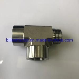 Stainless Steel 304 316L Compression Pipe Fitting Female to Male Threaded Tee