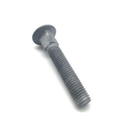 Grade 4.8 5.8 M12 M14 Hot DIP Galvanized Mushroom Head Long Square Neck Carriage Bolt for Power