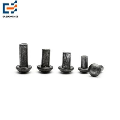 Flat Head Semi Tubular Rivet/Steel Rivet/Mushroom Head Rivet with Blue Zinc Coating/Coupler Rivet One-Stop Stainless Steel SS304 Solid Rivet