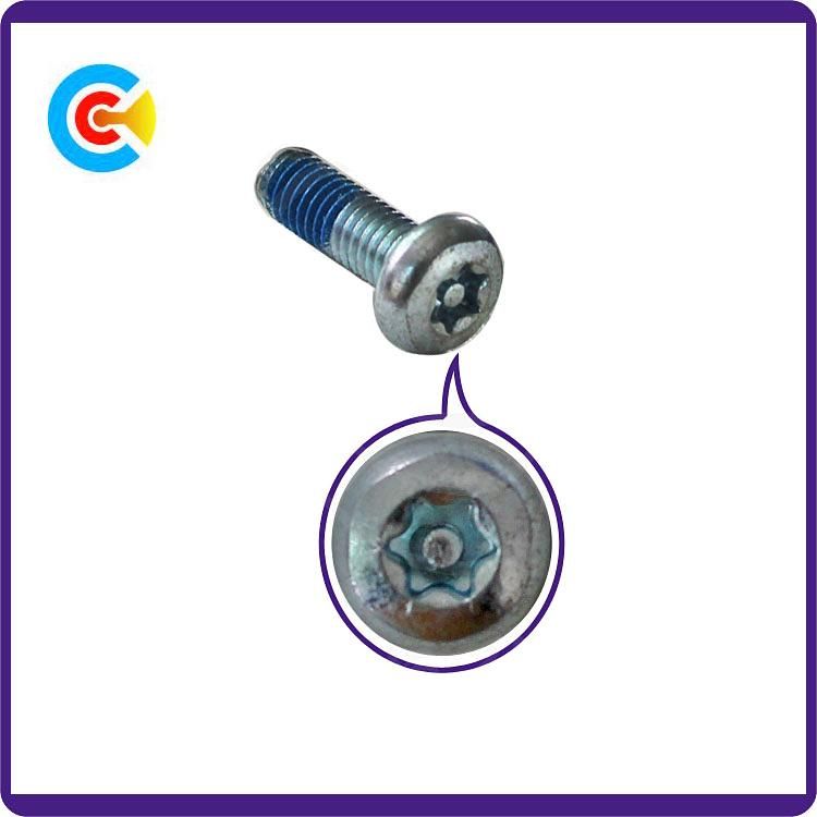 DIN/ANSI/BS/JIS Carbon Steel Pan Head Torx Screw Security Torx Screws
