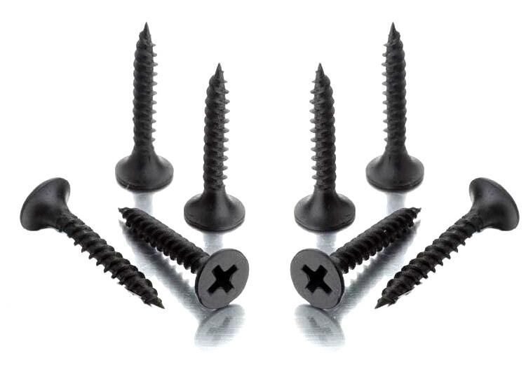 Black Drywall Screw Made of C1022 Carbon Steel