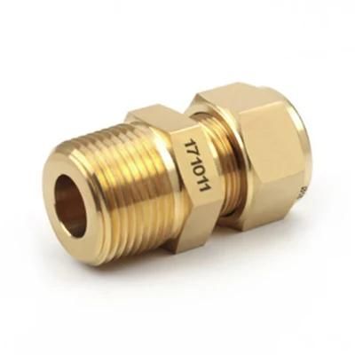 Hikelok Stainless Steel Brass Male Connector Double Twin Ferrule Compression Tube Fittings