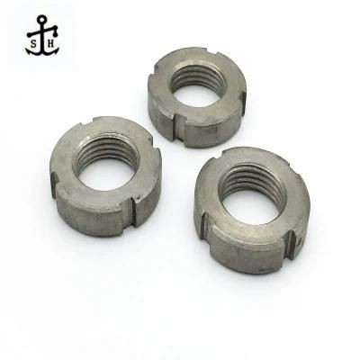 Ss Slotted Round Nuts Hollow with Hole Shaft Nut Made in China