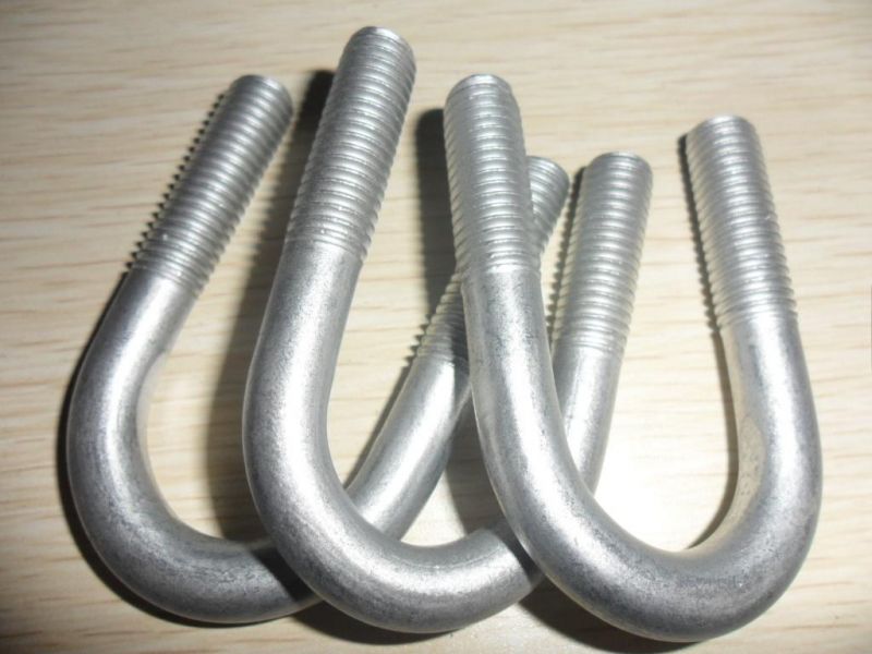 Custom L/J/U/I Shape Foundation Bolts Anchor Bolts Zinc/HDG/Dacromet M18*900