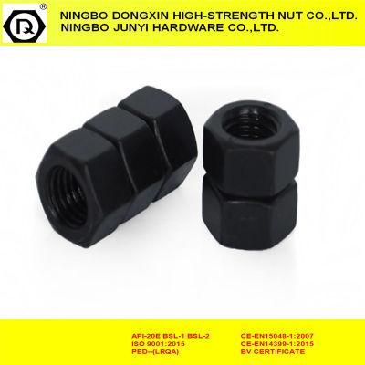 Carbon Steel Black Fasteners Hex Nuts DIN934