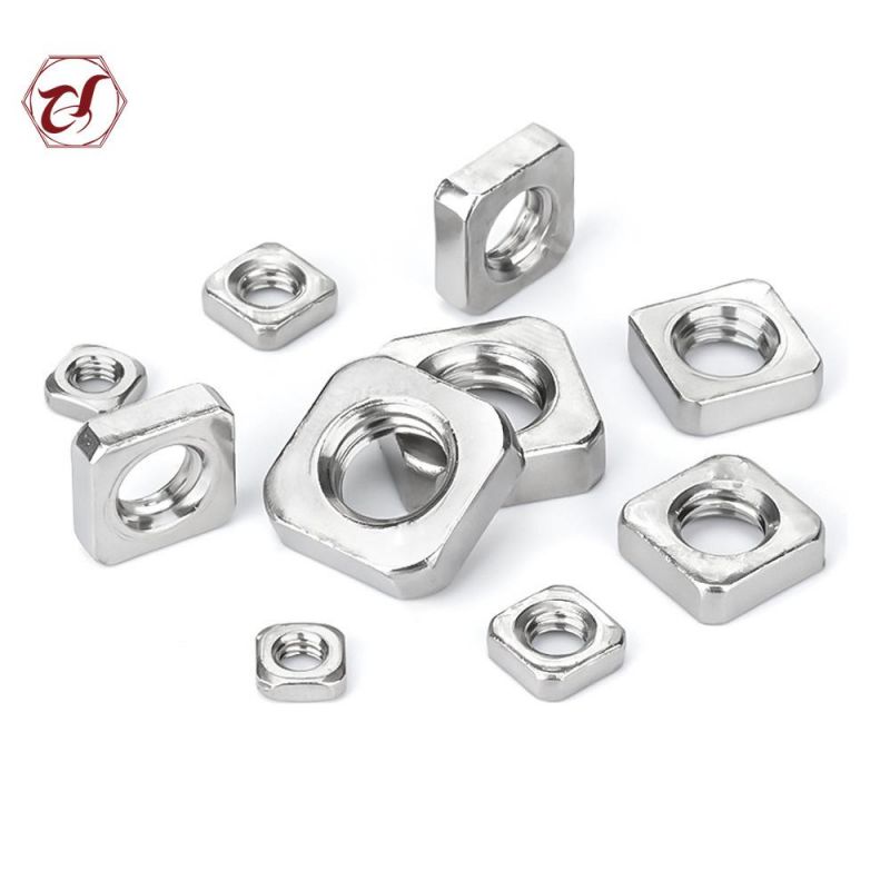 M6 DIN557 Stainless Steel 316 Square Nuts