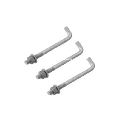 Anchor Bolts J Bolts M8 X 200mm Roofing Hook Bolts (J Bolts) with Nuts