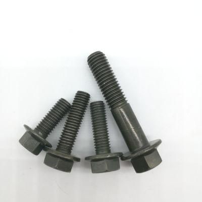Hex Flange Bolt Screw Black DIN6921