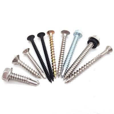 Black Phosphate or Galvanized Finish Bulge Head Coarse Thread Drywall Screw for Wood