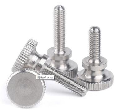 304 Stainless Steel Flat Head Hand-Tightening Adjustment Thumb Screw