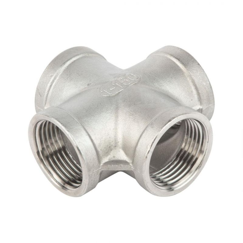 Manufacture Stainless Steel Female Pipe Fitting High Quality Equal Cross