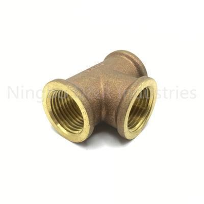 China Brass Fittings Brass/Bronze Female Tees with Compression Fittings