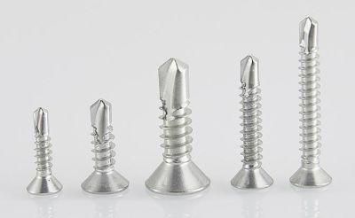 M10-M12 304 Stainless Steel Self Drilling Screw Dovetail Screw 410 Countersunk Head Cross Drill Tail Screw