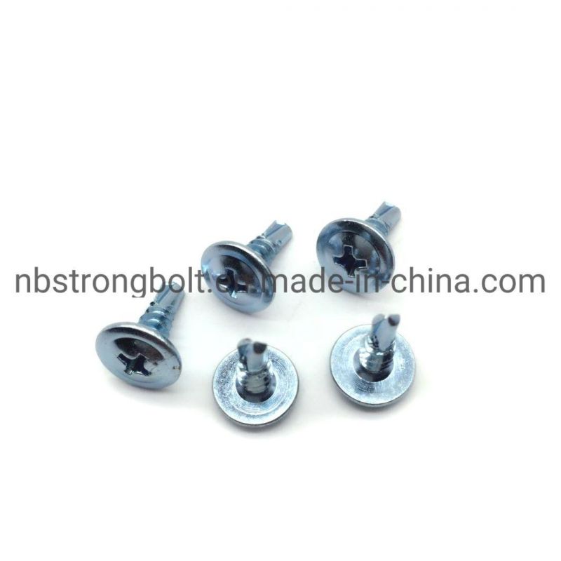 C1022 Phil Drive Modify Truss Head Self Drilling Screw with Bsd#2 Drill Zinc Plated